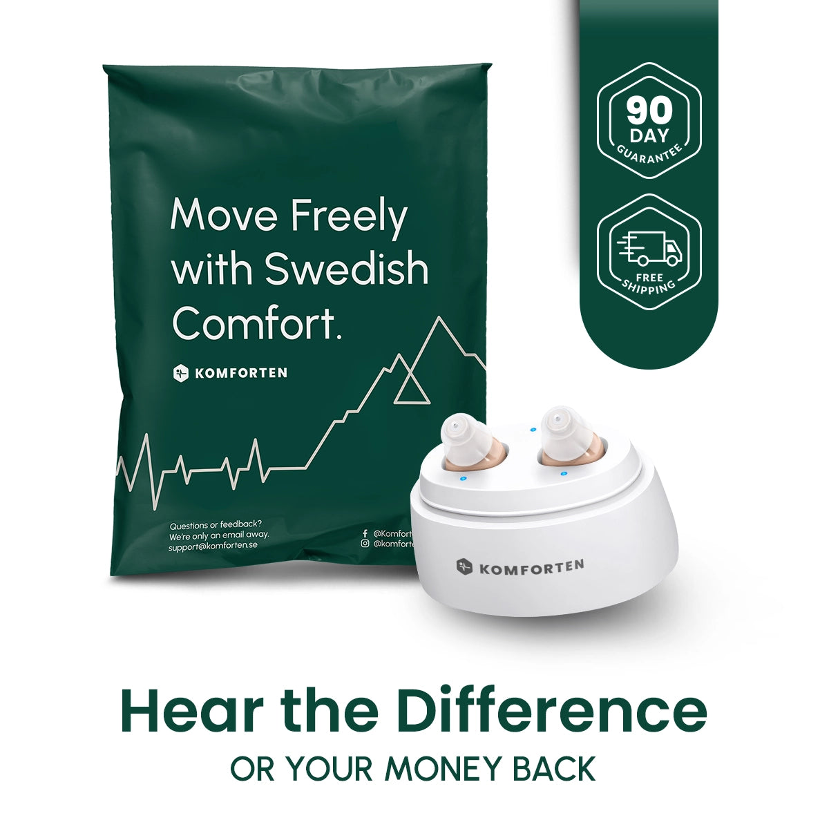 Komforten Hearing Aids — Crystal-Clear Sound at a Fraction of the Price