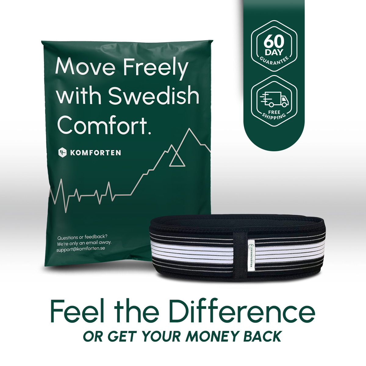 BackRelief Plus™ Double Compression Back Relief Belt