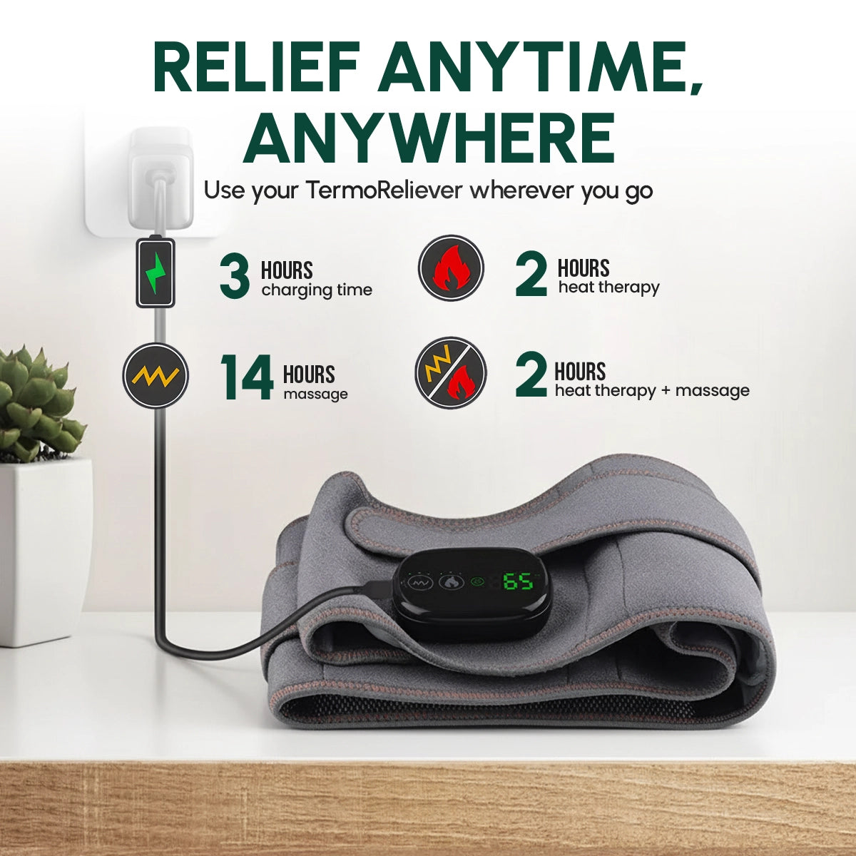 TermoReliever™ 3-in-1 Back Relief Belt