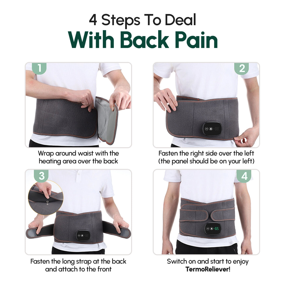 TermoReliever™ 3-in-1 Back Relief Belt