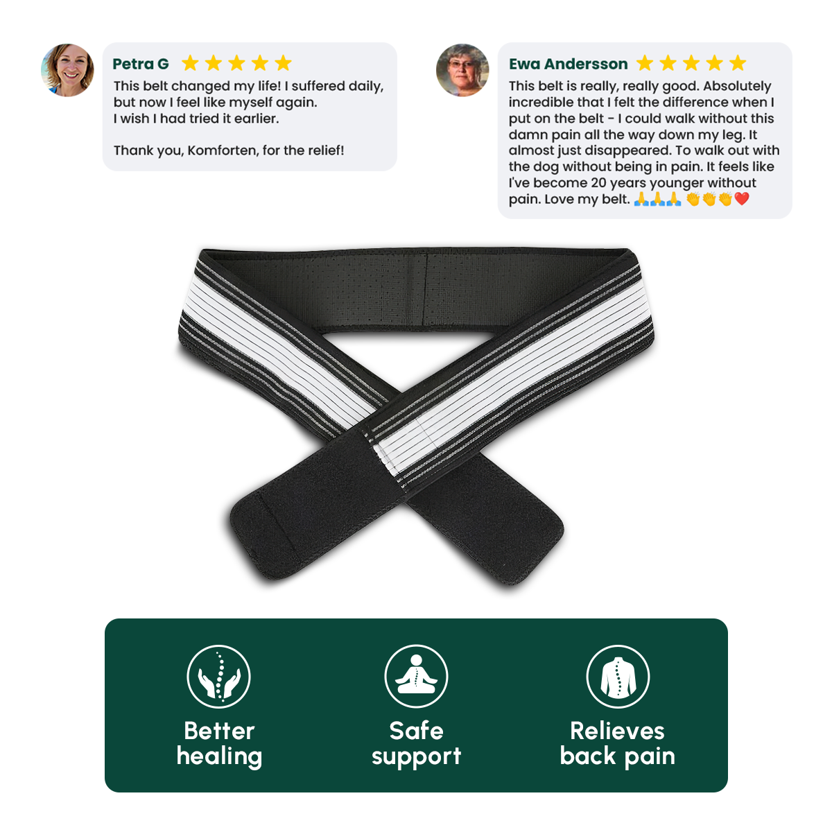 BackRelief Plus™ Double Compression Back Relief Belt