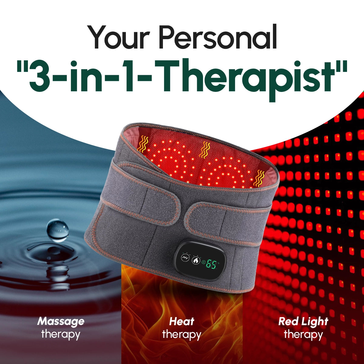 TermoReliever™ 3-in-1 Back Relief Belt