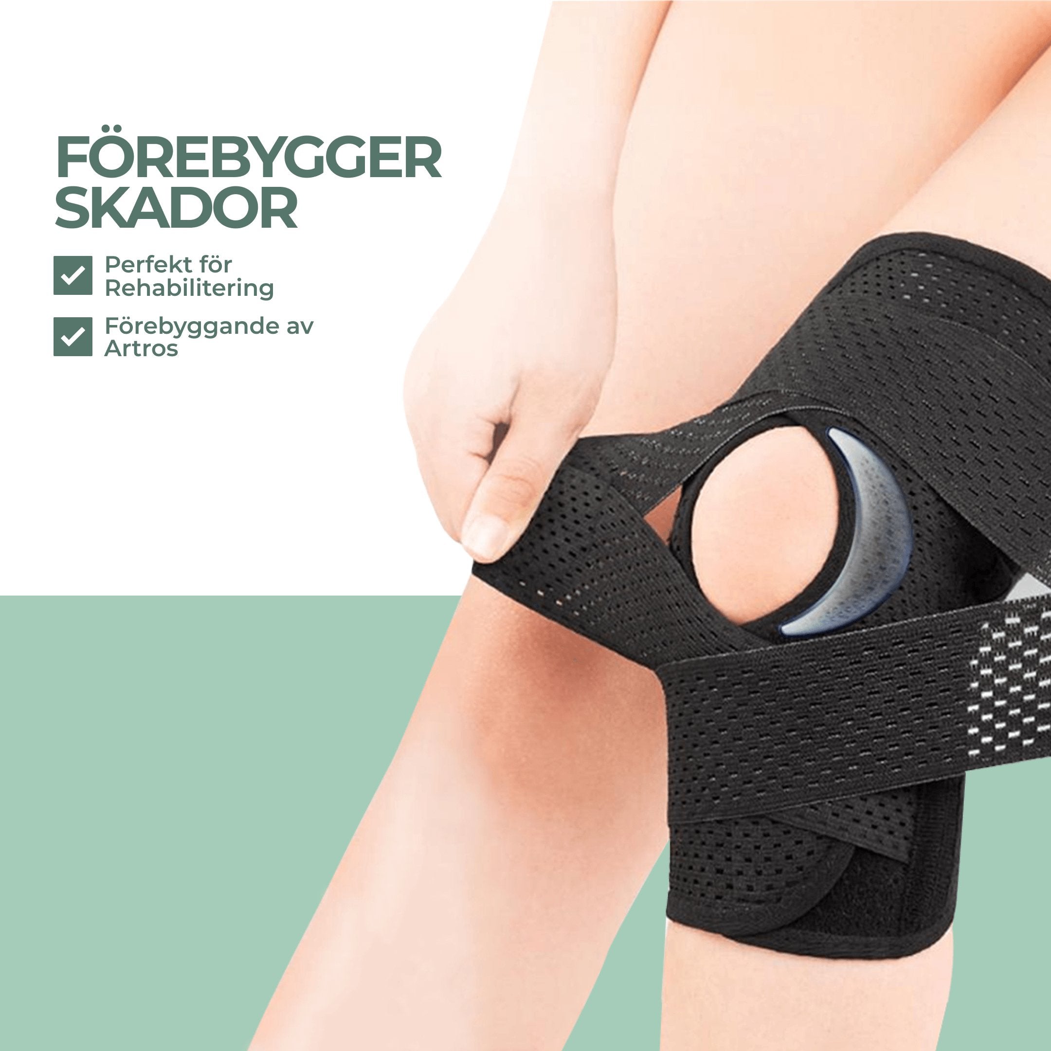 Knäskydd med Skenor för Knäleden - Komforten