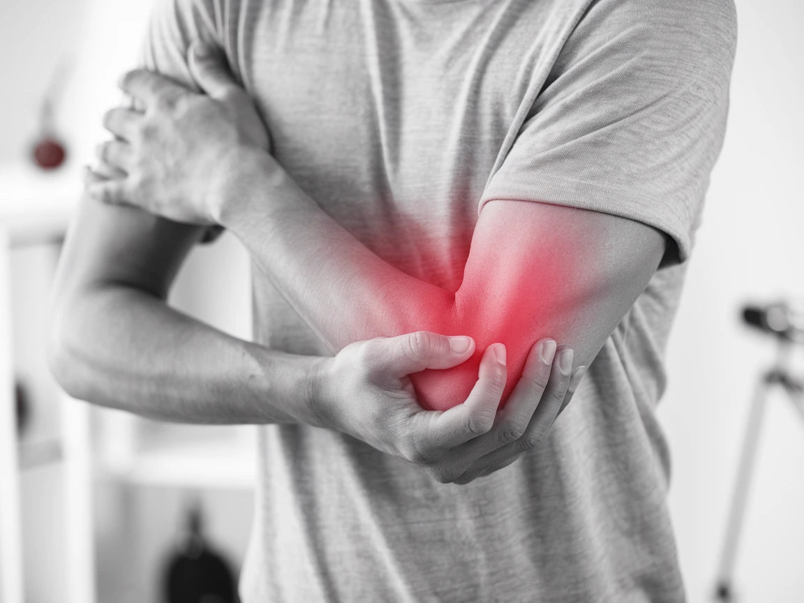 Nervinklämning i armbågen uppstår när en nervinklämning i armbågen